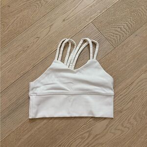 Soel CM White Strappy Sports Bra
